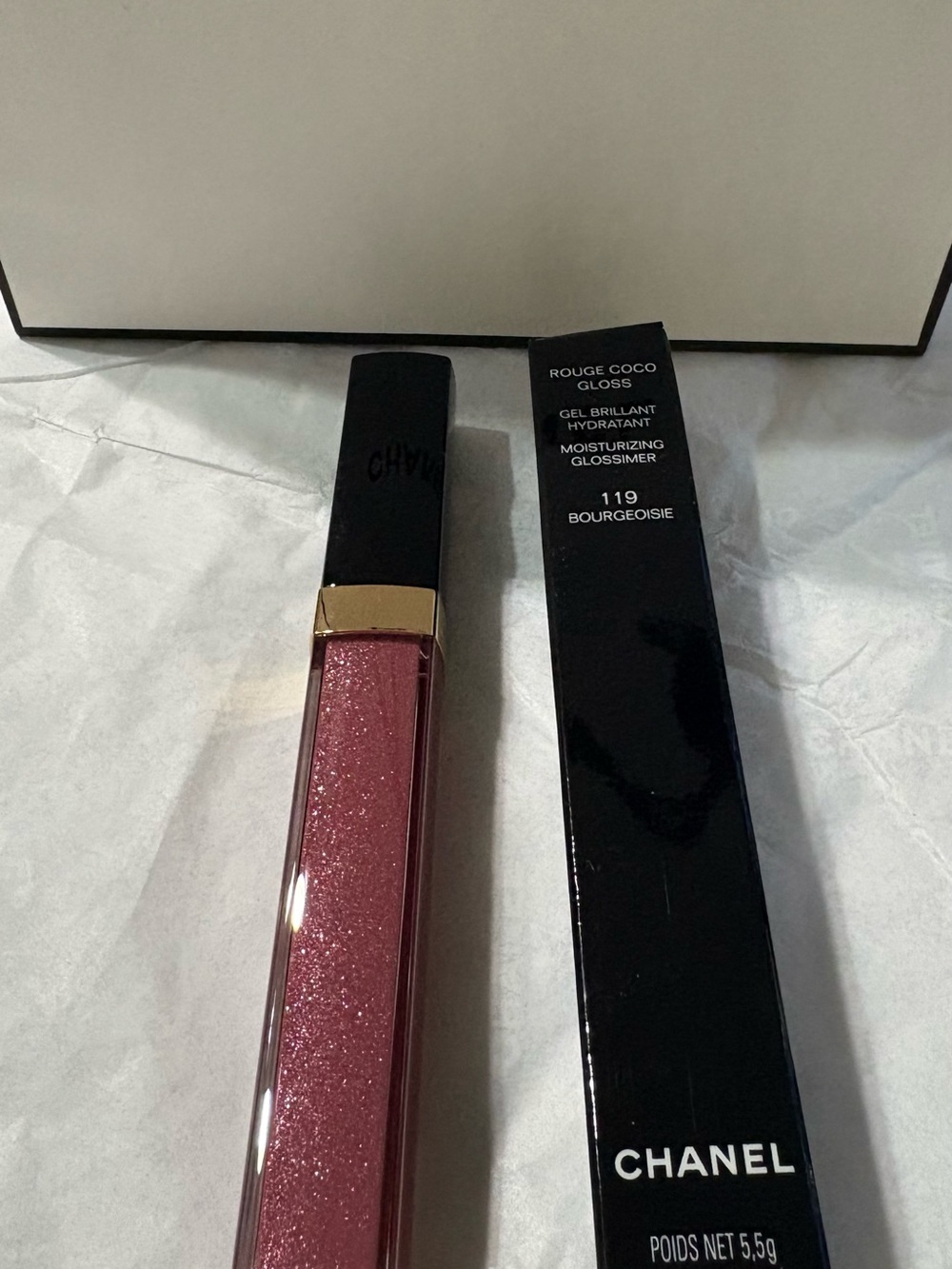 NEW 2/2026 CHANEL Shimmery Rose Pink Lip Gloss - Picture 2 of 7